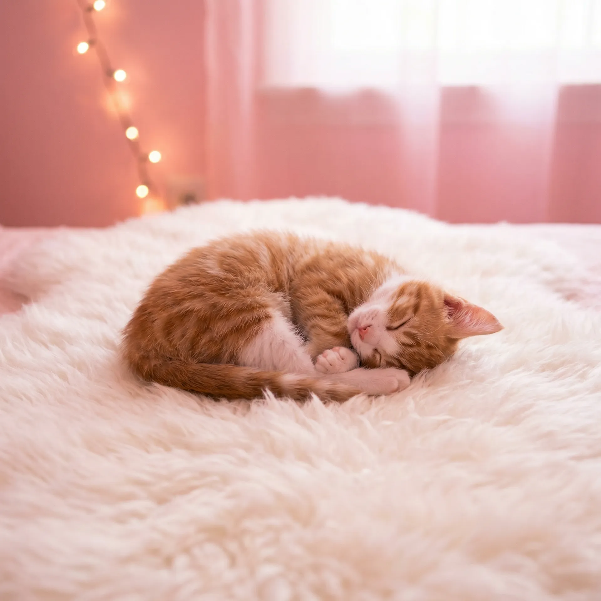 小猫蜷成一团入睡 - sp视频