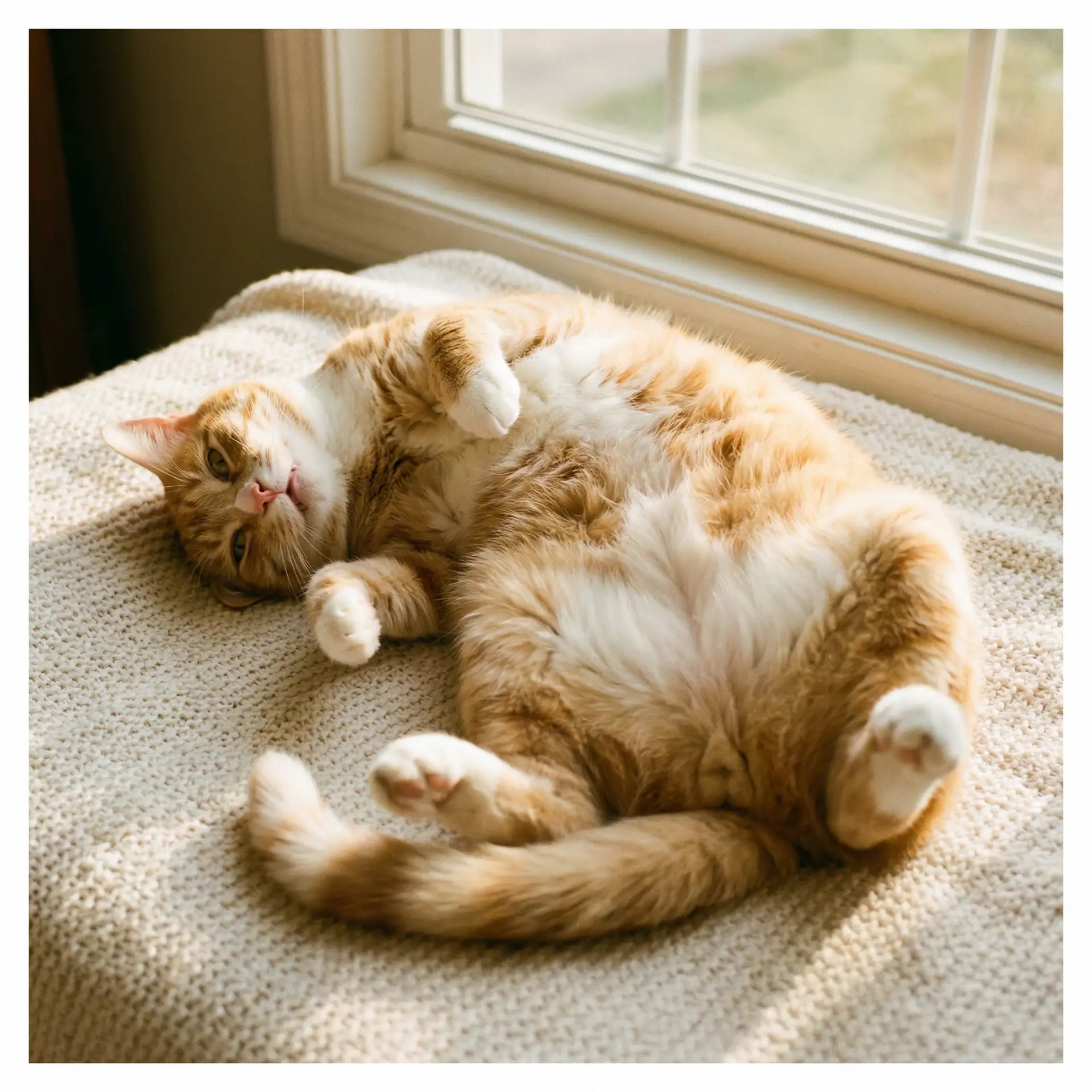 猫咪仰躺露出肚皮 - sp视频